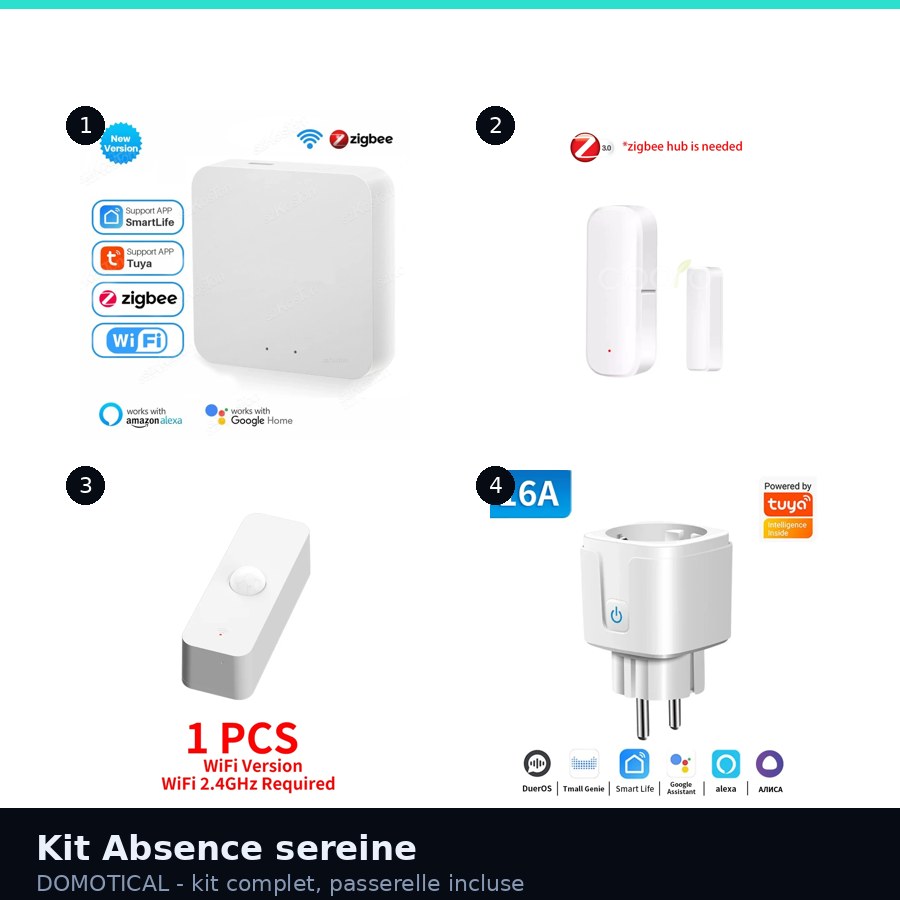 Kit surveillance absence avec passerelle