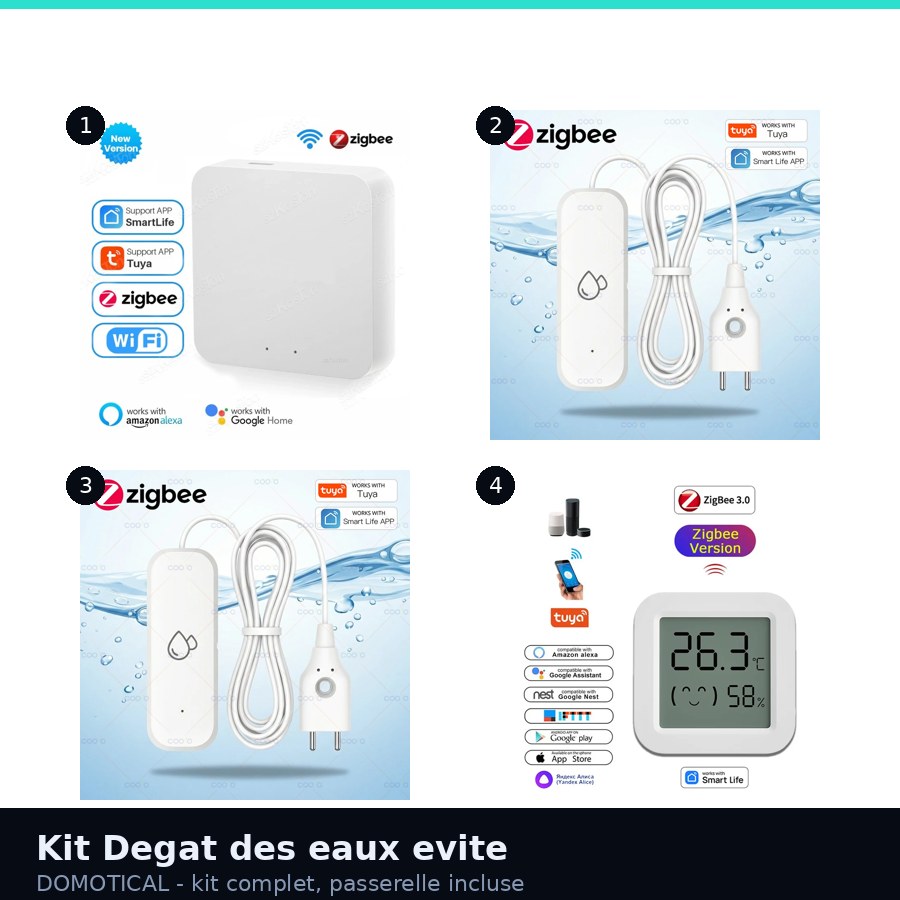 Kit anti degat des eaux complet avec passerelle