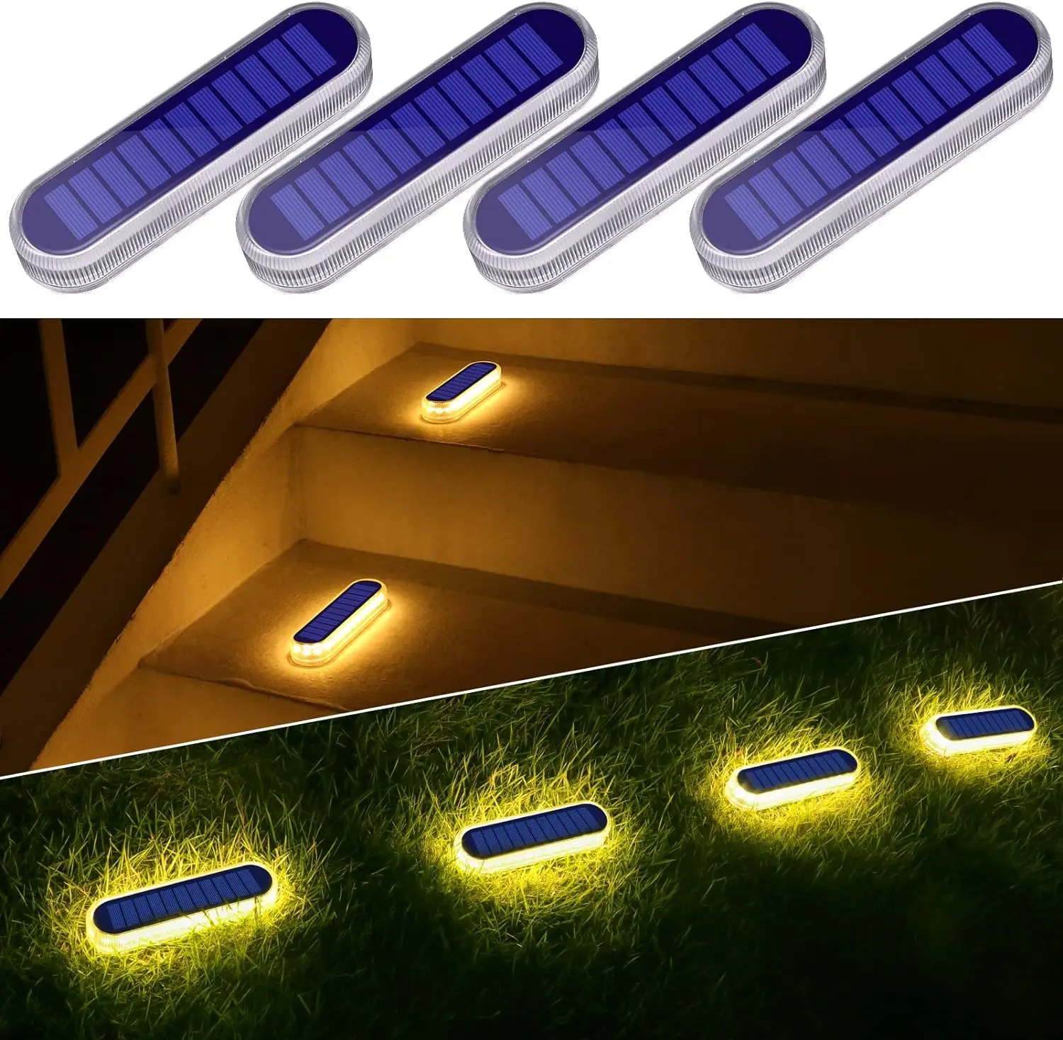 Spots solaires de terrasse encastrables IP68